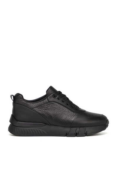Tergan Siyah Hakiki Deri Erkek Sneaker - E26S1AY57818-A23