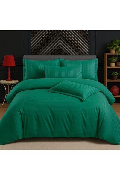 odjas Set de lenjerie de pat Damasc, 6 piese, verde