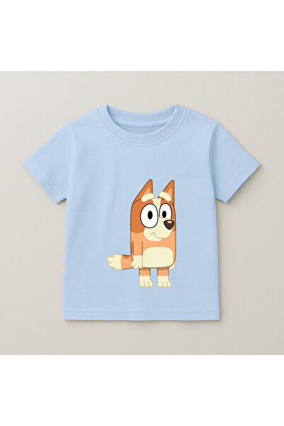 SVART WEAR Bluey Bingo Printed Children's T-Shirt 100% Cotton Baby Blue