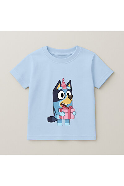SVART WEAR Bluey Gift Printed Children's T-Shirt 100% Cotton Baby Blue