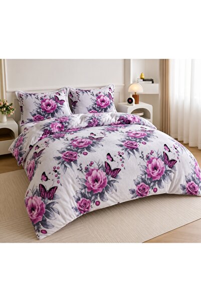 CHIRASO Cocolino Bedding Set, 4 Pcs, Fitted Sheet 180x200+30 cm, Duvet Cover,...