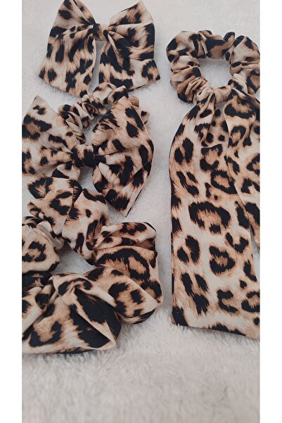 Leopar desenli 4lü set