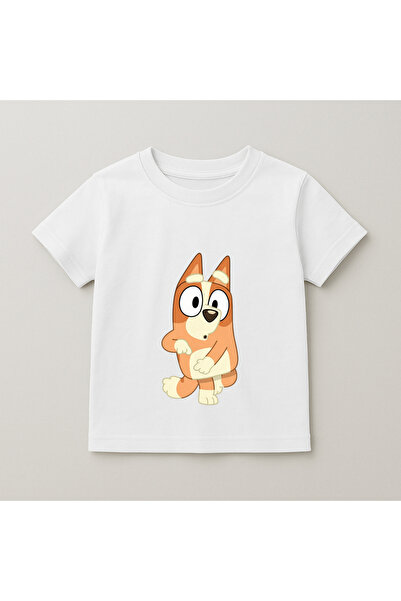SVART WEAR Bluey Bingo Printed Kids T-Shirt 100% Cotton White