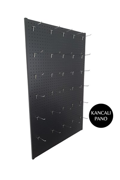 ASAFF DELİKLİ PANO 75X120 CM DUVARA MONTE 30 ADET 10 CM KANCA