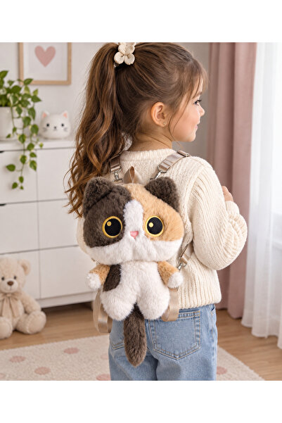 Doca Box Sevimli Kedi Peluş Çanta