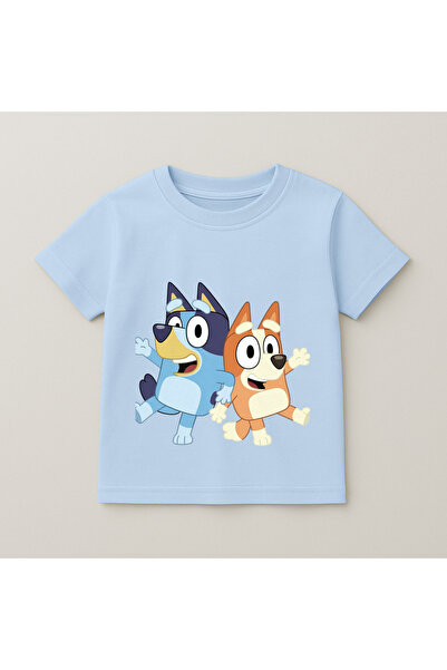 SVART WEAR Bluey and Bingo Hand-Waving Printed Kids' T-Shirt 100% Cotton Baby...