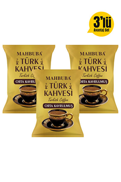 Mahbuba Orta Kavrulmuş Türk Kahvesi 3x100gr
