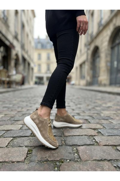 DİVA Mink Suede Stone Women's Casual Shoes
