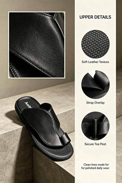 SoftSole KSA صنادل رجالية كاجوال سهلة الارتداء، بإبزيم معدني قابل للتعديل، جز...