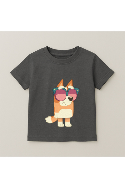 SVART WEAR Bluey Bingo Sunglasses Printed Children's T-Shirt 100% Cotton Smoked