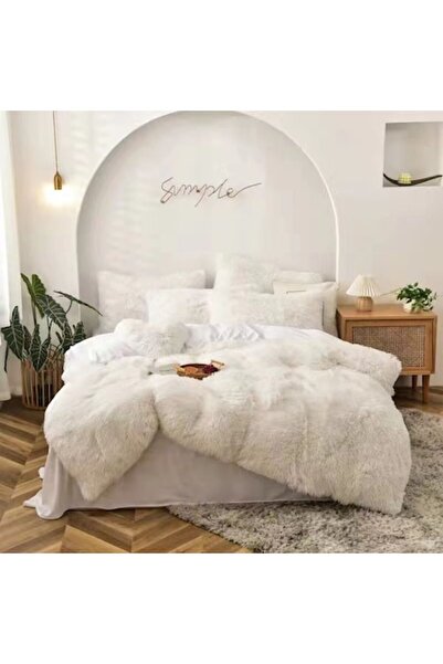odjas Set de lenjerie de pat Fluffy Model Super Soft Cocolino, 6 piese, pat p...