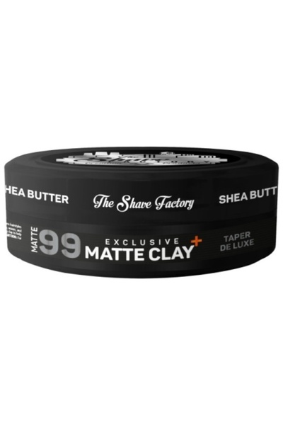 the shave factory Ματ κερί με βούτυρο σέιας, Shave Factory 99 Ματ Πηλός, 150ml