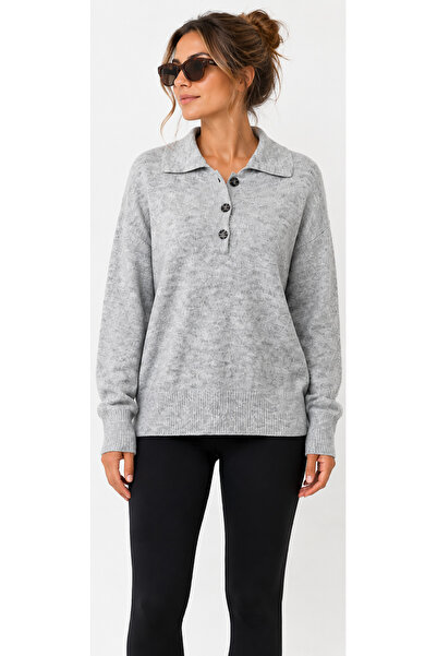 AÇELYA TEKSTİL Polo Collar Women's Knitwear "The Favorite of Every Day, with ...