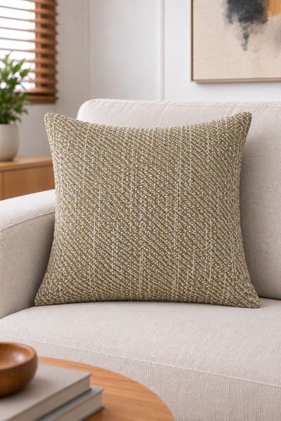 GOCCIA HOME 1'li Melina Kırlent Kılıfı Fermuarlı Modern Dekoratif Yastık Kılı...