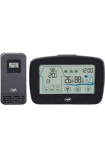 PNI Statie meteo MS500, senzor extern fara fir, negru