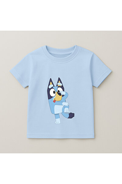 SVART WEAR Bluey Printed Children's T-Shirt 100% Cotton Baby Blue