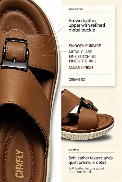 SoftSole KSA صنادل رجالية كاجوال سهلة الارتداء، بإبزيم معدني قابل للتعديل، جز...