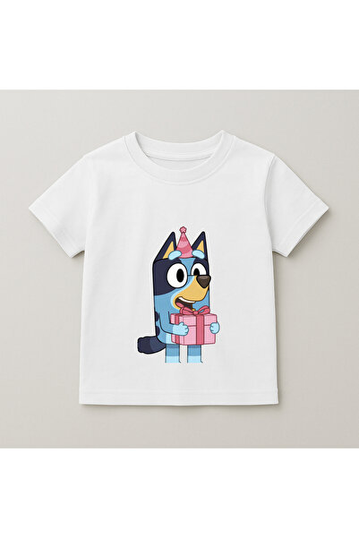 SVART WEAR Bluey Gift Printed Children's T-Shirt 100% Cotton White