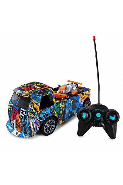 LEIBOO Mașină de trafic cu telecomandă, include kart, anvelope de cauciuc, 6+...
