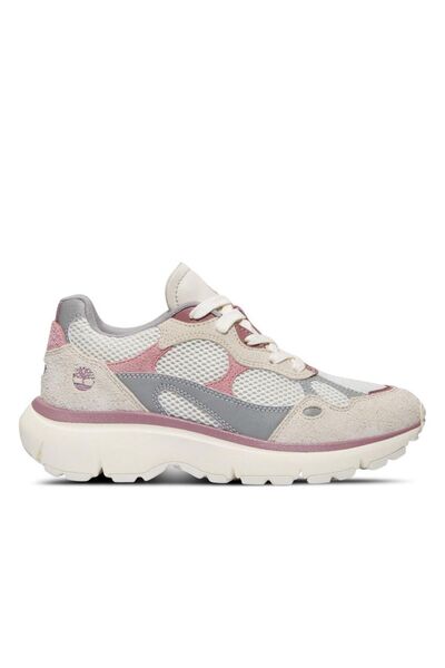Timberland Hazel Lane Low Lace up Sneaker Women's Beige/Pink Sneaker Shoes
