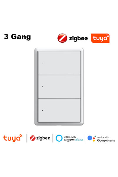 Choice 3 gang Manhot Zigbee Smart Light Switch No Capacitor No Neutral Requir...