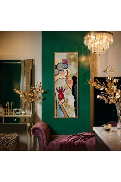 Tuba Decor Tek Parça Gerçek Ahşap dikey Panorama
