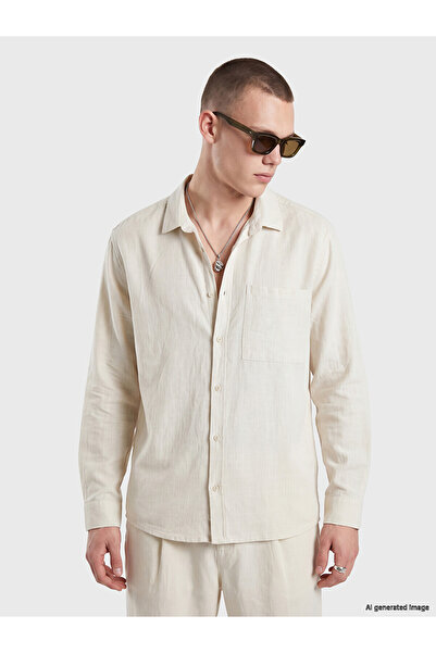 LC Waikiki Xside Beige Regular Fit Men's Shirt