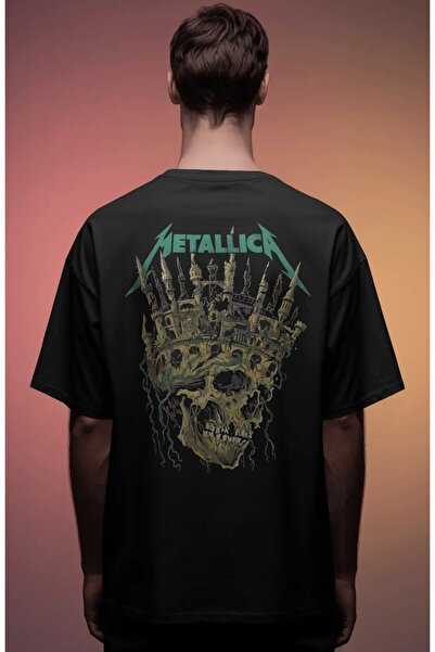SEVBANO Metallica Rock Metal Music Band Printed Unisex Oversize Premium T-Shirt
