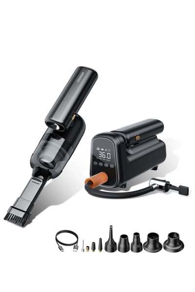 essager F19 Plus 5-in-1 Cordless Vacuum Cleaner & Air Compressor | 8000PA Suc...