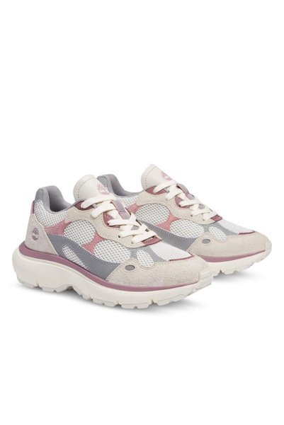 Timberland Hazel Lane Low Lace Up Sneaker Kadin Bej/pembe Sneaker Ayakkabı