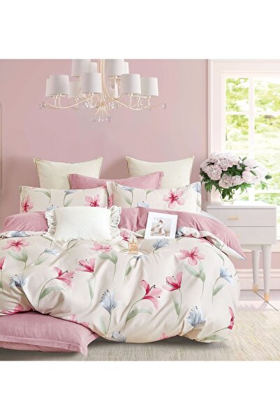 CHIRASO Flannel Bedding Set, 6 Pcs, Fitted Sheet 180x200+25 cm, Duvet Cover 2...