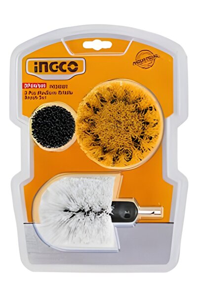 Ingco 3 Pcs Multipurpose Brush Set