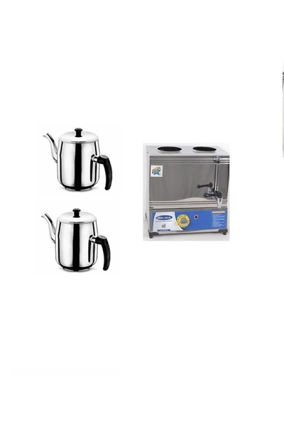 İdeal Çelik 25 Model 19 Lt Çift Demlikli Pleytsiz Elektrikli Semaver & Çay Ka...