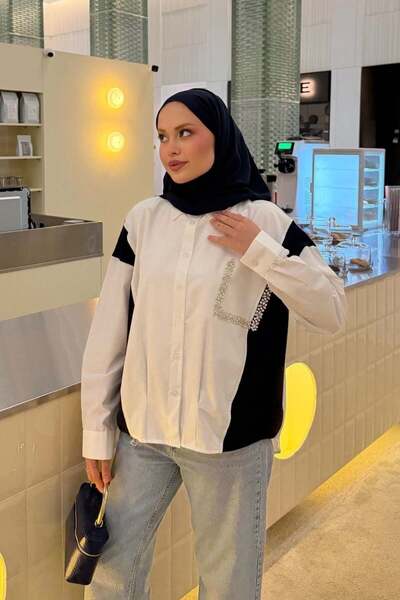 Şule Giyim Corsman Poplin Pocket Dty Shirt Navy Blue