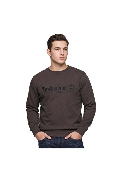 Timberland سترة رجالية سوداء مطرزة بشعار Bb Cre من إنتاج شركة إستالشيدد 1973