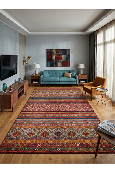 Rose'n Home ARTE VN075 Klasik Desenli Figürlü Renkli Dekoratif Salon Mutfak K...