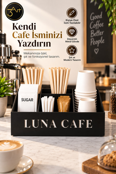 3Art Metal Dekorasyon Tic.Ltd.Şti Kişiye Özel Cafe Düzenleyici Organizer – Me...