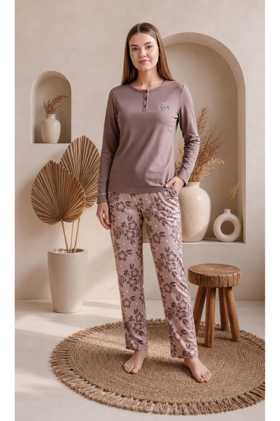 Owersleep LYC PİJAMA TAKIM BEJ 3416
