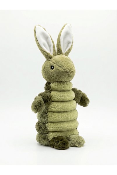 Tasma Market Sound Rabbit Plush Dog Toy - Rustling and Barking Body (Green) (...