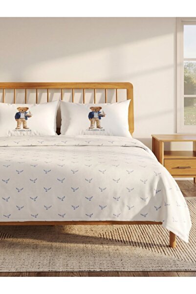 LC Waikiki LCW HOME Karışık Ayı Teddy Baskılı Çift Kişilik Pike Seti