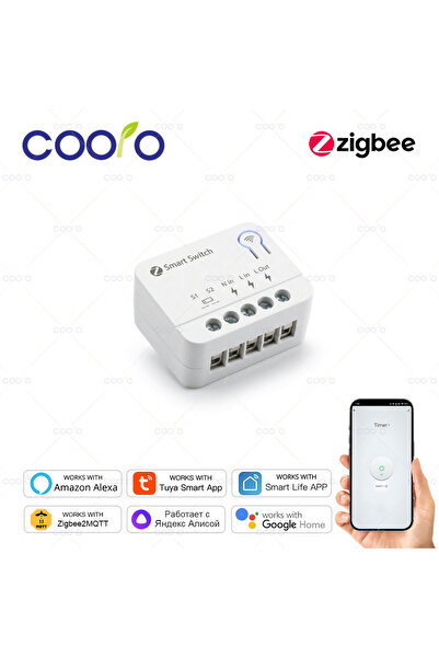 Choice وحدة التحكم الذكية المصغرة Tuya Zigbee للمنزل الذكي تعمل مع أليكسا وجو...