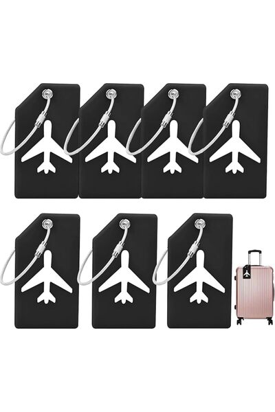 Generic Silicone Luggage Tag, With Name ID Card Quickly Spot Luggage Suitcase...