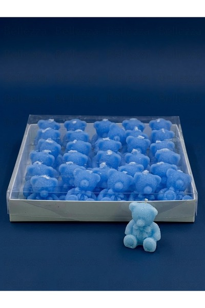 Bellezza Concept Set of 30 Teddy Bear Candles - Decorative Candle with Mini B...