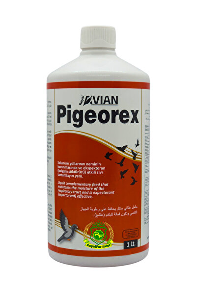 Royal Avian Tüm Kanatlılar ve Güvercinler için Pigeorex 1 Lt. Solunum Yolları...