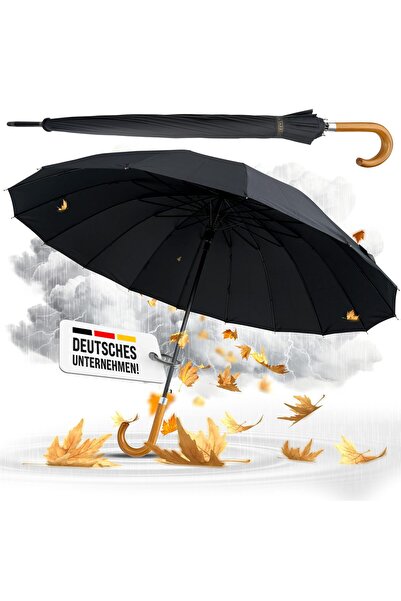Generic Umbrelă La Farrell XXL, tip baston, de golf, automată, mare, neagră, ...