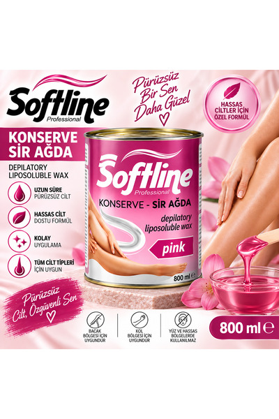 SOFTLİNE PİNK PUDRALI SİR AĞDA 800ML