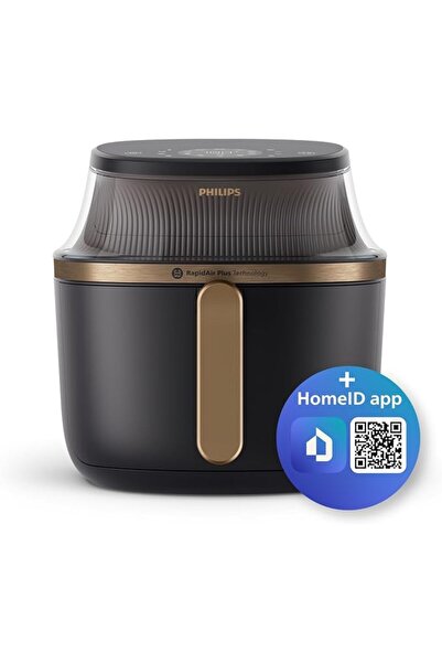 Philips Saeco مقلاة فيليبس الهوائية الشفافة XL سعة 6.2 لتر/1.2 كجم، 1700 واط،...