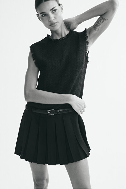 H&M Kemerli Bukle Elbise