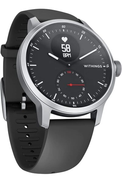 Withings ساعة سكان واتش الذكية الهجينة مع وظائف تخطيط القلب ومعدل ضربات القلب...