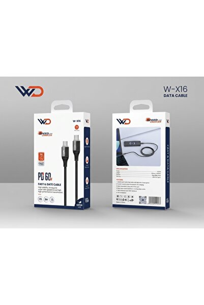 WD W-X16 Cable Type C to Type C - BLACK/WHITE